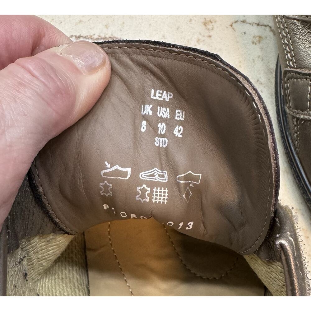 Hotter Comfort Concept Leap Shoes Size 10 Brown Metallic Adjustable Straps - Picture 5 of 10